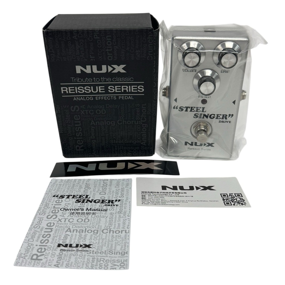 NUX Reissue Steel Singer Drive Effects Pedal Guitar Bass Amp Simulation Pedal